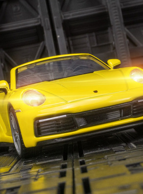 1:32仿真保时捷911卡雷拉双门敞篷合金车模声光回力儿童男孩玩具