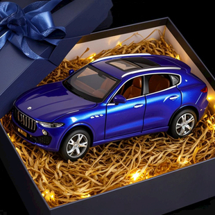 仿真玛莎拉蒂莱万特合金车模男孩金属轿车玩具车SUV汽车模型摆件