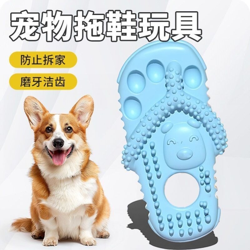 狗狗玩具拖鞋磨牙洁齿泰迪小型犬耐咬拉扯自嗨解闷神器宠物用品