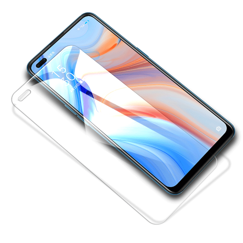 opporeno4钢化膜reno4se全屏reno4手机膜opreno4蓝光高清OPPO贴reno4pro玻璃摸por保护opporeon4原装rone屏保