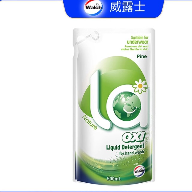 威露士la有氧洗手洗洗衣液500ml袋装除菌除螨去污松木香内衣衣物