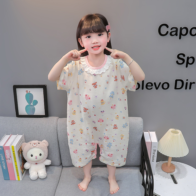 瑞巴蒂女童春秋款家居服套装