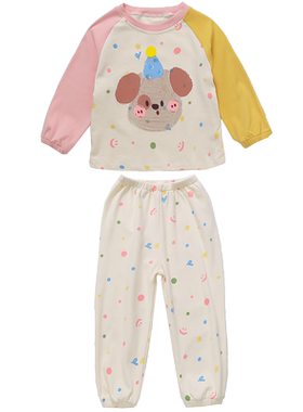 分体套装小童秋季女童家居服