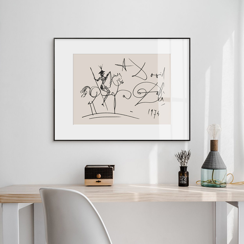名画毕加索线描艺术大气抽象装饰画儿童房客厅背景墙挂画玄关壁画图片