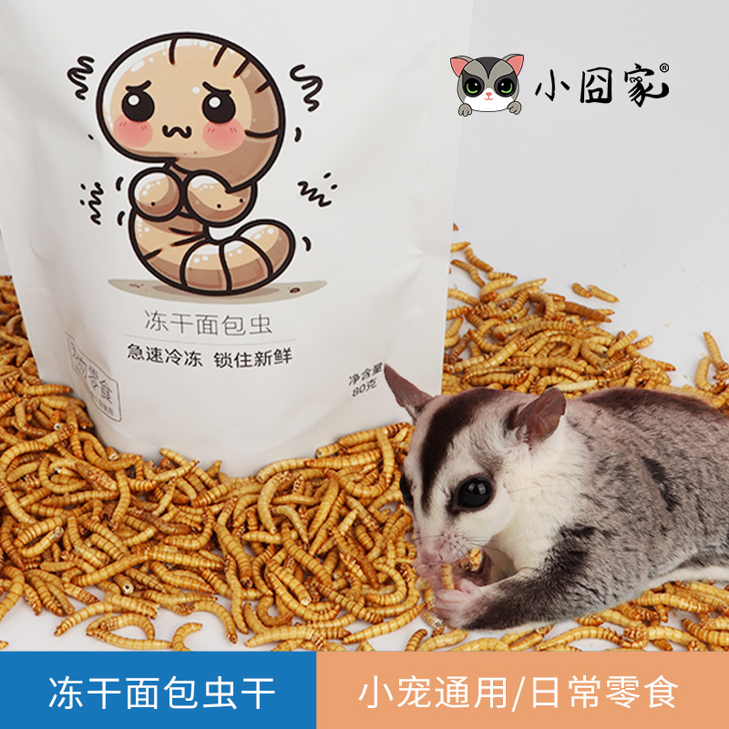 面包虫干仓鼠粮食飞鼠蜜袋鼯冻干