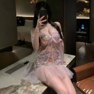爱如如轻薄主题服饰情趣睡衣性感内衣二次元人鱼姬波光粼夜店网纱