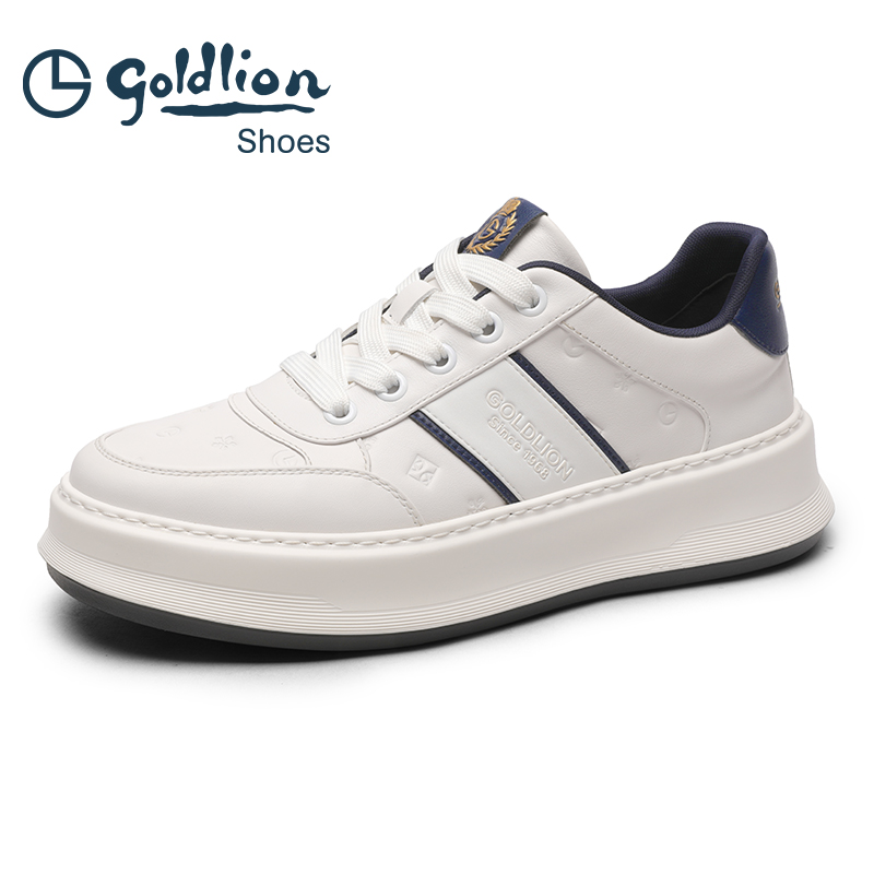 金利来休闲鞋厚底增高小白鞋