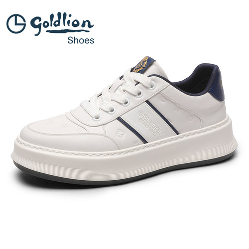 金利来休闲鞋厚底增高小白鞋