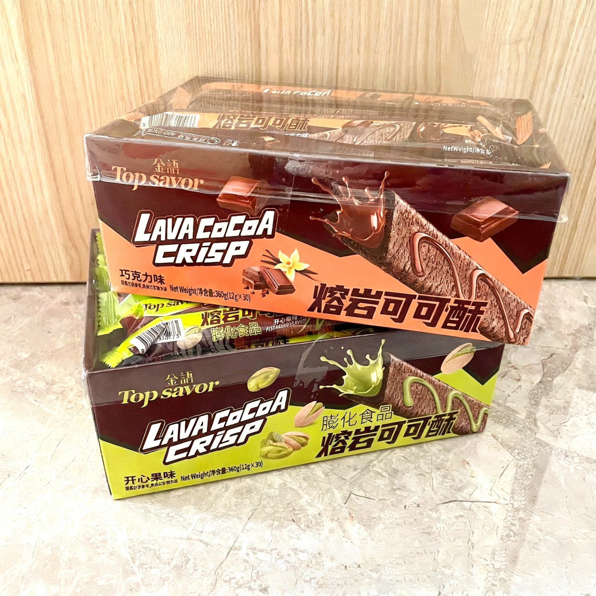 金语熔岩可可酥夹心棒三角酥零食