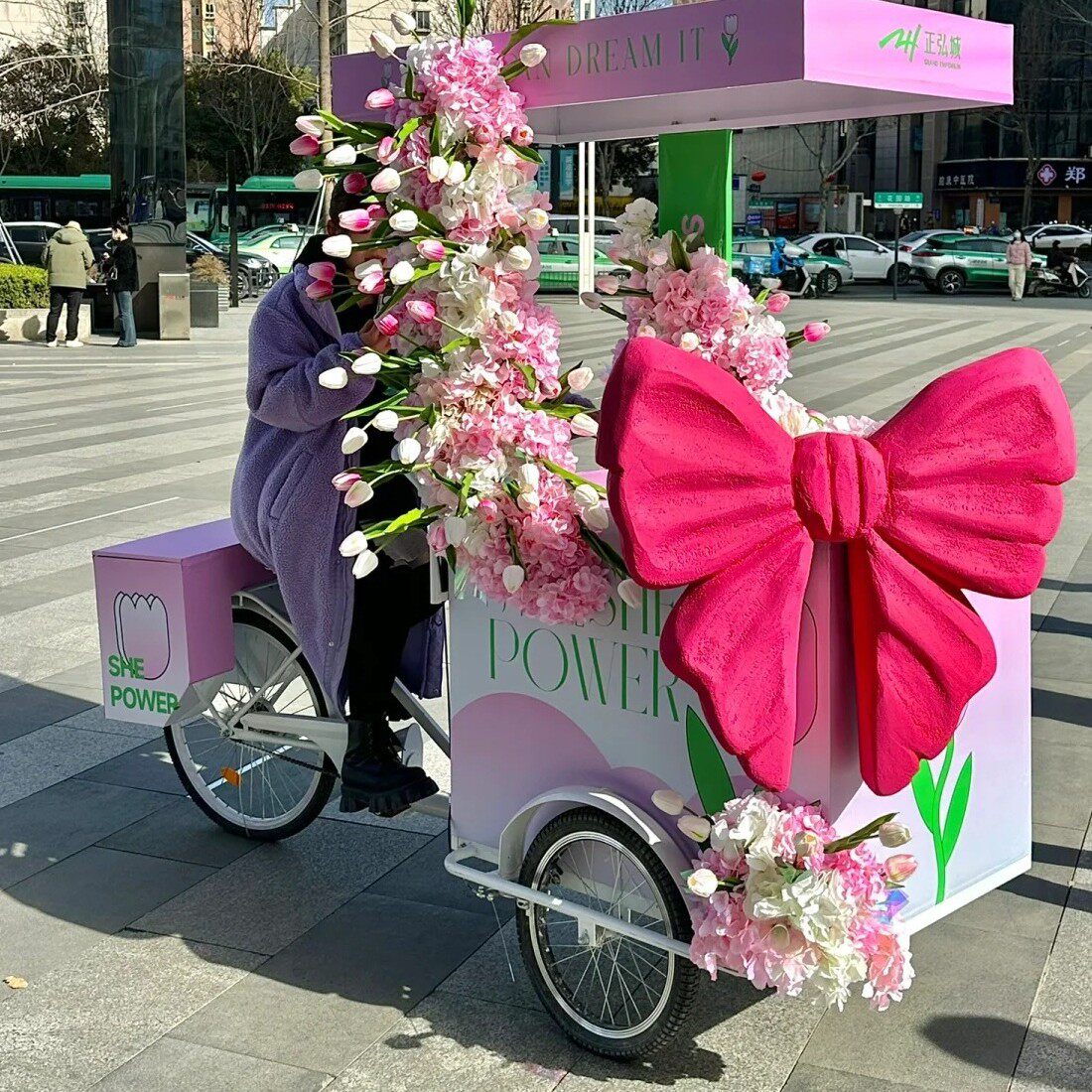 金属三轮摆摊车可移动售卖