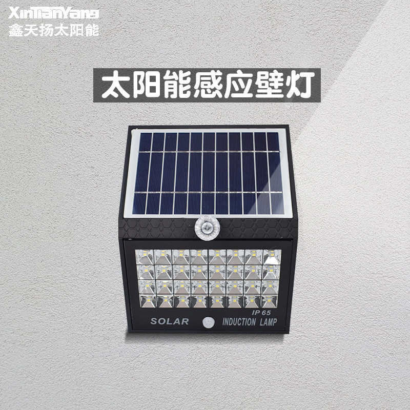太阳能感应LED户外防水壁灯