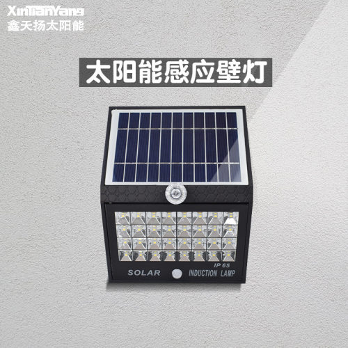 太阳能感应LED户外防水壁灯