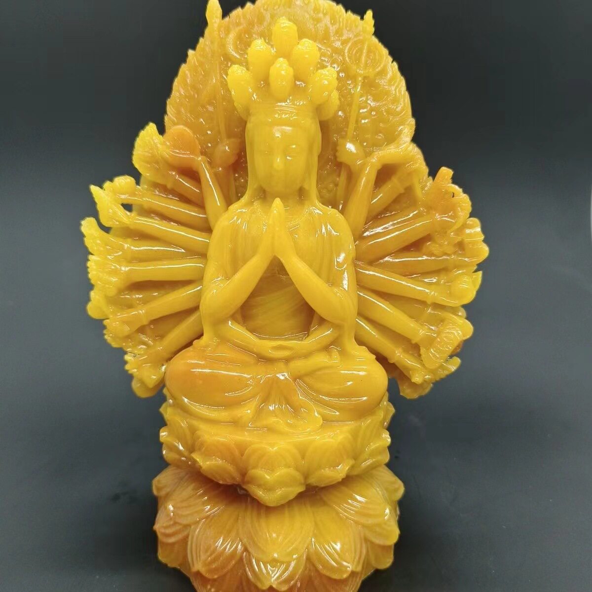 仿寿山石黄龙玉玄关橱窗摆件