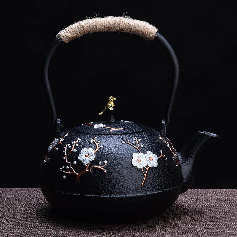 铁壶日式手工铁壶铸铁烧水泡茶铁茶壶生铁壶家用茶壶茶具