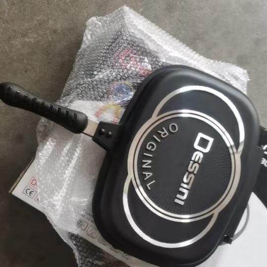 happycal韩式双面烤盘平底煎锅无烟不粘牛排煎烤锅批