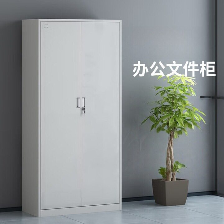 文件柜办公室铁皮柜收纳资料钢制柜子带锁财务凭证档案柜文件柜