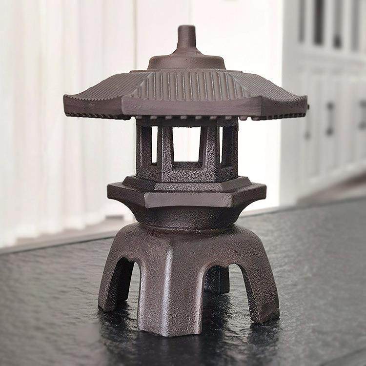 仿古宫灯古代雪见灯铁艺烛台传统装饰仿真怀旧铸铁建筑复古长安灯