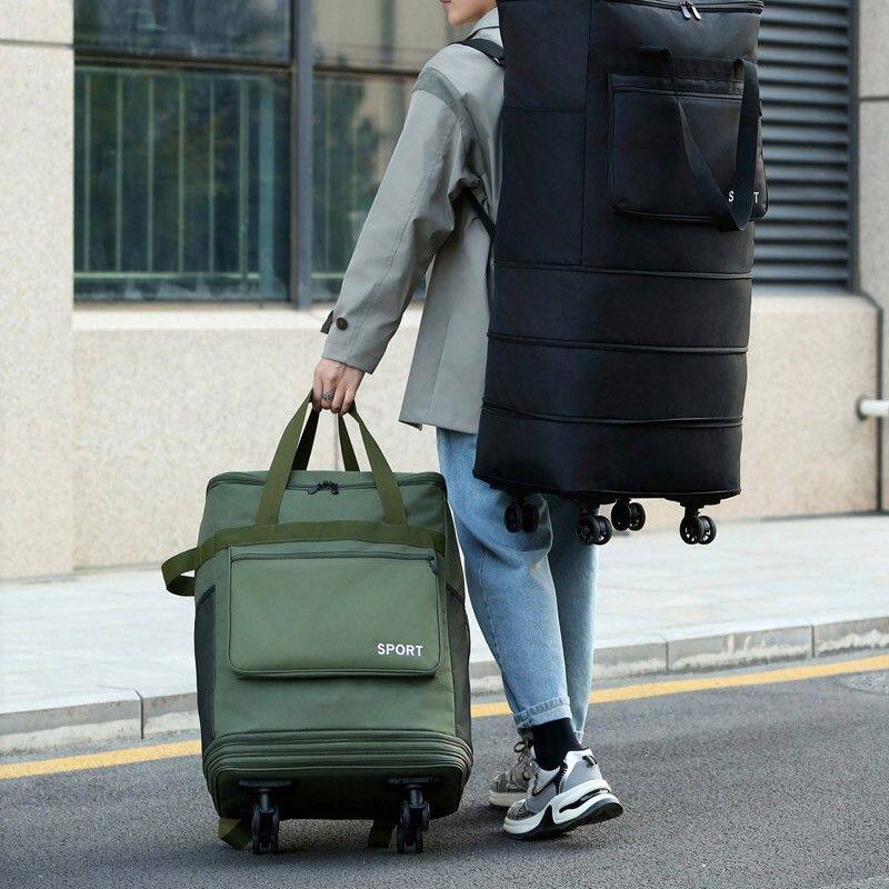 15可折叠搬家托运旅行收纳防水户外包学院军旅风大学生被子包双肩