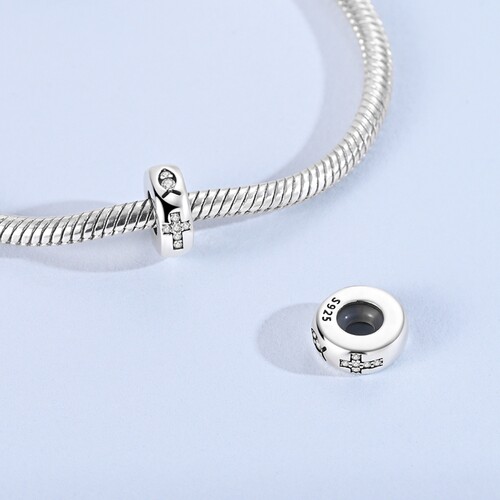 MYBEBOA美缤宝镶嵌锆石十字转运珠转运珠DIY饰品配件可搭手链项链