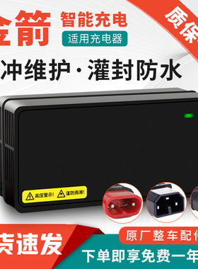 适用于金箭电动车充电器电瓶车48V12A60V20A72V30AH新国标三针孔