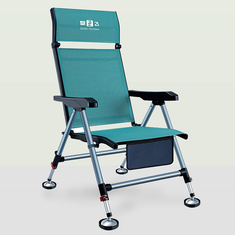 智飞钓椅2025新款超轻折叠钓鱼椅凳欧式野钓多功能台钓全地形躺椅