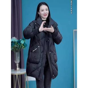 ROUMIKL高端服女款冬季2025年新款时尚洋气中长款小个子衣袄外套