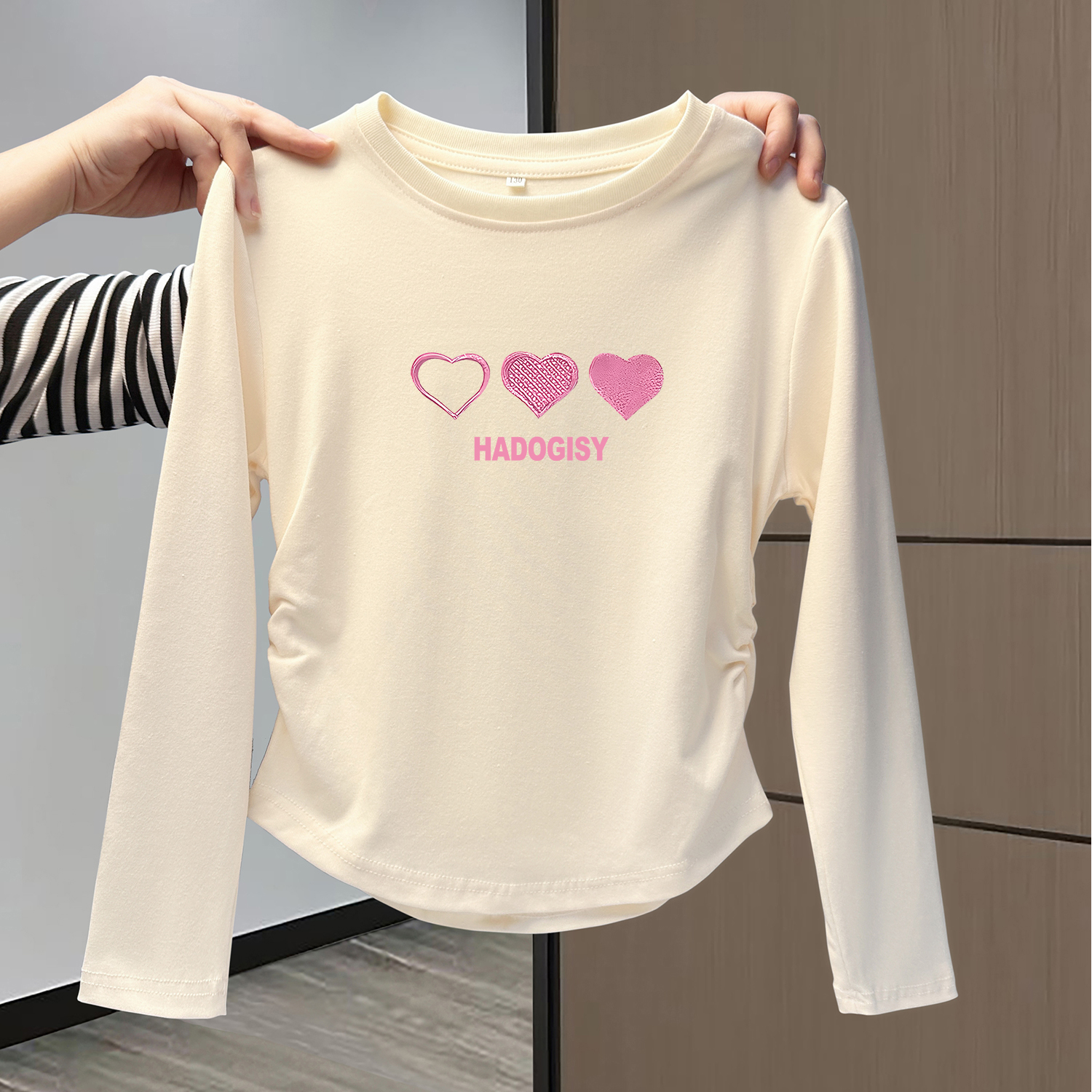 【赠运费险】纯棉短款长袖t恤