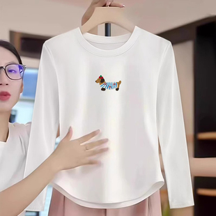 女童德绒打底衫内搭秋冬2025新款儿童女孩韩版加绒厚修身短款上衣