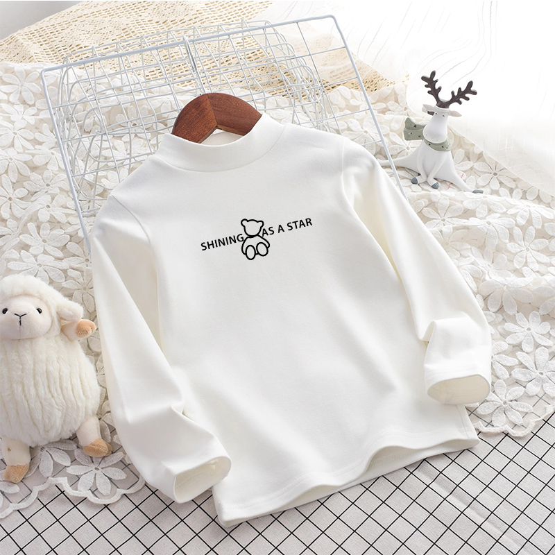 赠运费险女童叠穿半高领打底衫