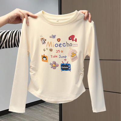 【赠运费险】纯棉短款长袖t恤