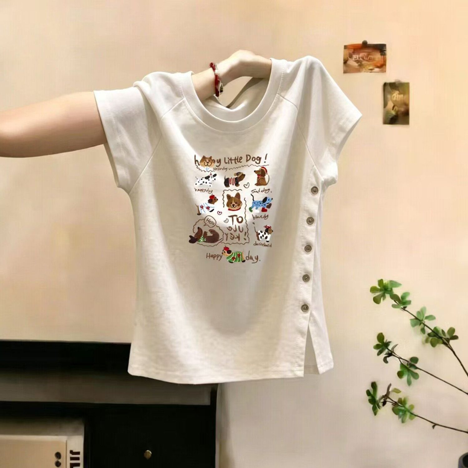 【精选童装】超好看女童短袖t恤图片