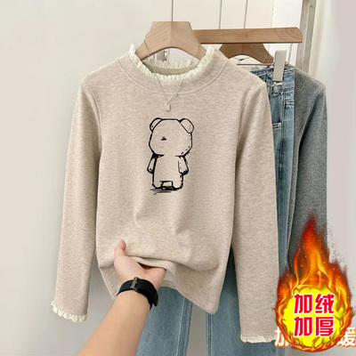 【好货推荐】半高领儿童德绒长袖