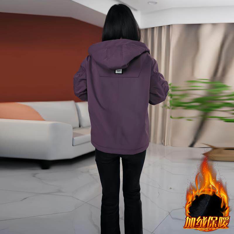 ROUMIKL高级感独特漂亮的初冬外套女2025新款加绒衣小个子短款夹