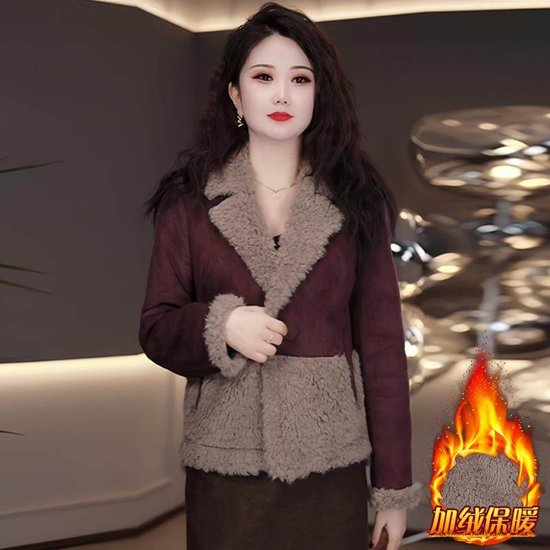 ROUMIKL巨好看的独特漂亮初冬厚外套女2025新款加绒衣加厚保暖服
