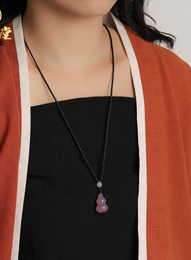 寅亥堂玉髓粉葫芦包挂钥匙扣手机链吊坠装饰品吉祥物福禄精品挂件