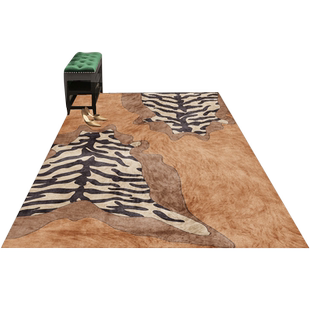 虎纹豹纹图案进门入户门地垫大门口入户门垫玄关脚垫客厅卧室地毯