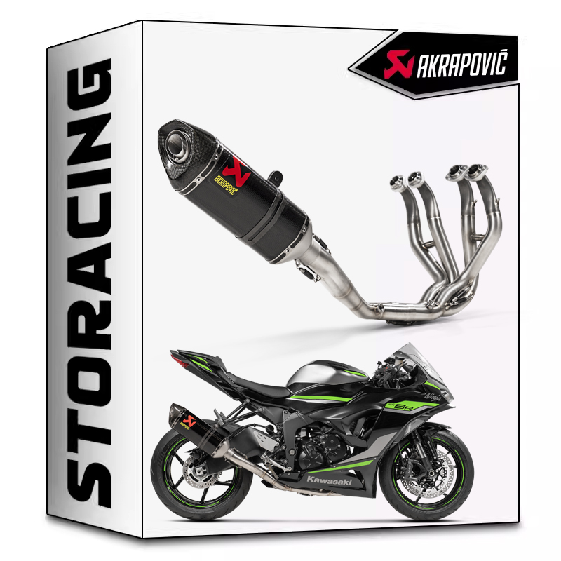 川崎NINJA ZX6R 天蝎Akrapovic排气 摩托改装高性能排气系统 正品
