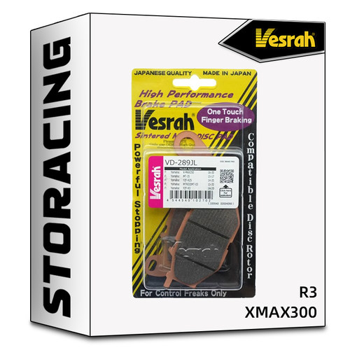 日本VESRAH刹车片适用于雅马哈R3/XMAX300刹车片升级刹车性能