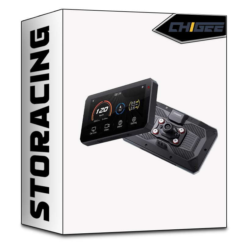 CHIGEE骑技AIO-5Lite摩托智能车机Carplay导航行车前后双摄记录仪