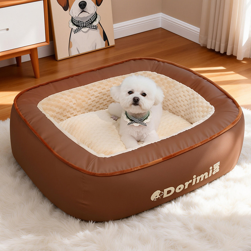 狗窝冬天保暖可拆洗狗狗睡觉用四季通用狗床中大型犬沙发猫窝垫子