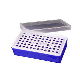 0.2ml离心管盒 96孔PCR管盒 离心管架 冻存盒 适配0.1ml8联管12联管排管96孔板携带盒0.2ml八连管盒实验耗材