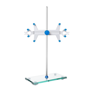 实验室滴定台架大理石底座铝制滴定管夹标准尺寸滴定管架子全套塑料铁质铝制双向蝴蝶夹铁架台化学实验器材