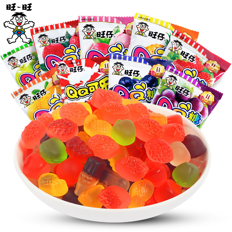 旺旺旺仔QQ糖20g*20包儿童果汁软糖橡皮糖儿童节送礼休闲糖果零食,零食/坚果/特产,软糖/果味糖/凝胶糖果,淘宝优惠券,粉丝福利购,淘宝优惠卷