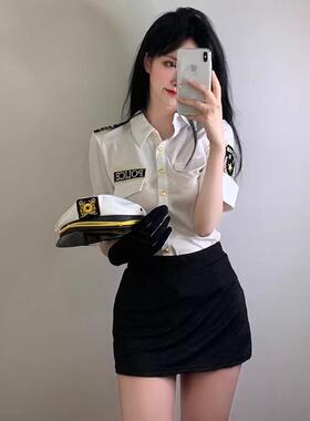 网红性感机长空姐制服套装纯欲主播变装女警cos服情绪角色扮演女
