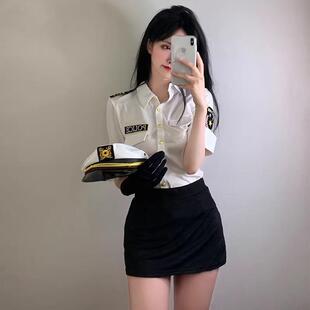 网红性感机长空姐制服套装 女警cos服情绪角色扮演女 纯欲主播变装