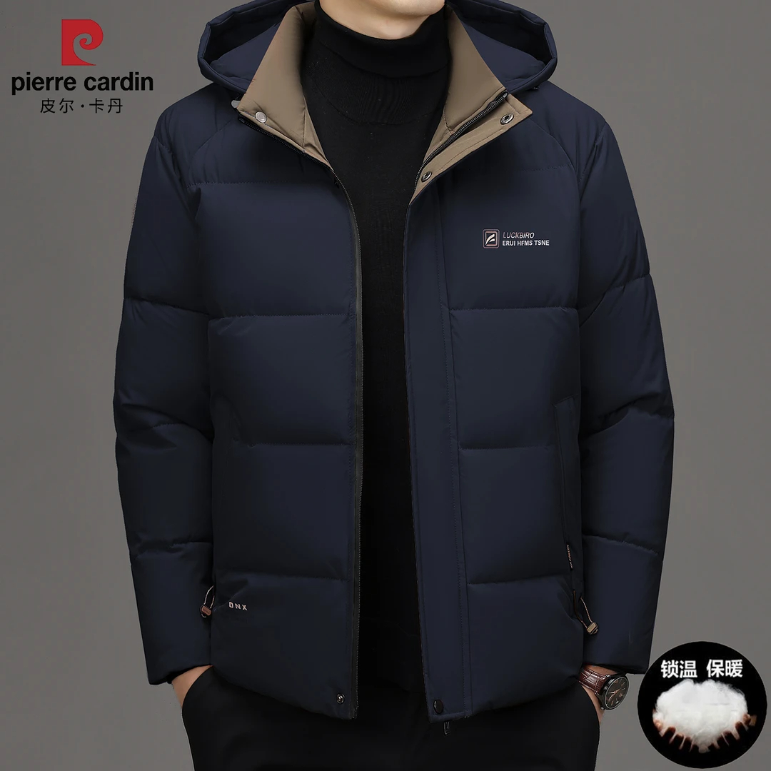 皮尔卡丹秋冬男士时尚加厚包服棉