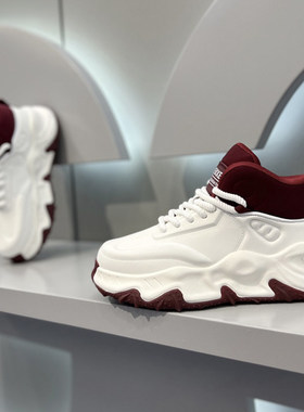 男鞋冬季2025新款韩版厚底时尚老爹鞋运动鞋男士休闲百搭运动鞋潮