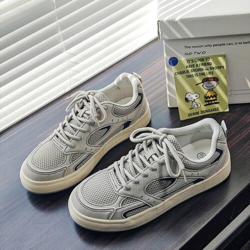 2026新款男网面透气复古板鞋