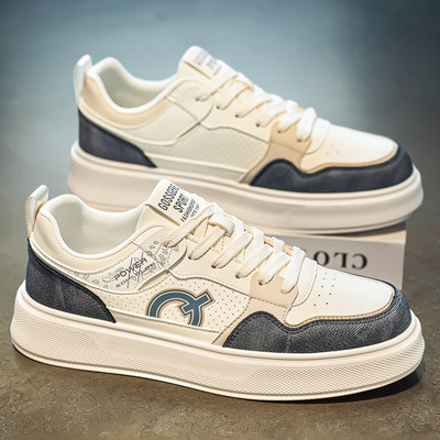 2026夏季男士增高软底小白板鞋