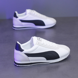 潮牌阿甘鞋男2025新款冬季男鞋韩版情侣款小白鞋百搭运动休闲鞋